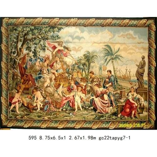 Needle gobelin tapestry wall tapestry forest handmade hanging wall tapestry macrame tapestry forest wall tapestry vintage