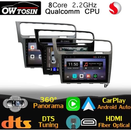 Qualcomm 8Core Android For Volkswagen VW Golf 7 MK7 2013-2020 Car Media Radio Optical HDMI GPS 360 Panoramic Stereo 4G LTE Auto