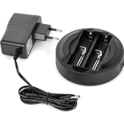 2-slot 18650 Battery Charger Ni-MH Lithium Battery Charger 100-240V EU Plug Adapter Li-ion 18500 14500 16340 AA 18650 Charger