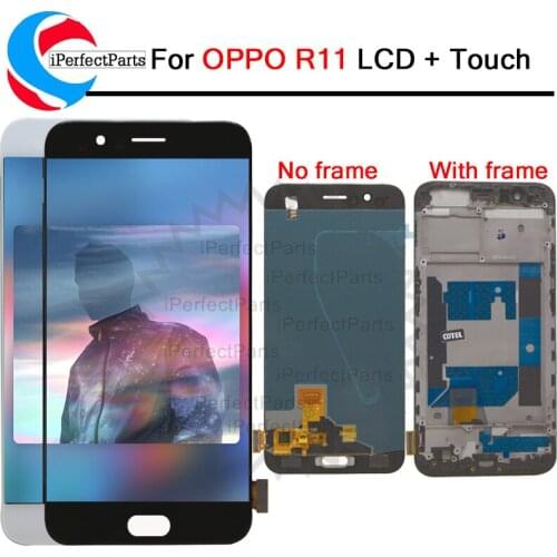 5.5 inch LCD Screen For Oppo R11 LCD with Frame Touch Screen Display Replacement Assembly Black White