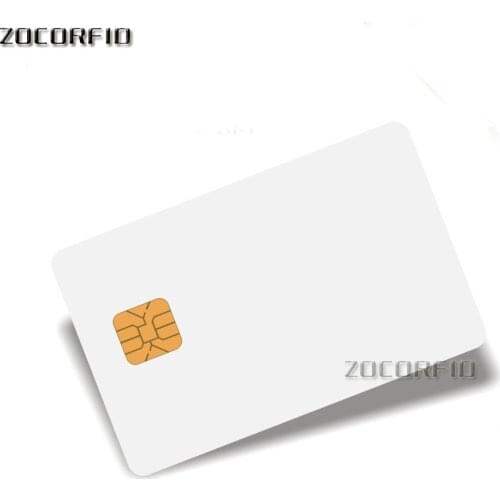 100pcs/lot SLE5528/SLE4428 con hi-co hico banda magnetica compatibile SLE4428 ISO 7816 smartcard sicuro blank smart IC card