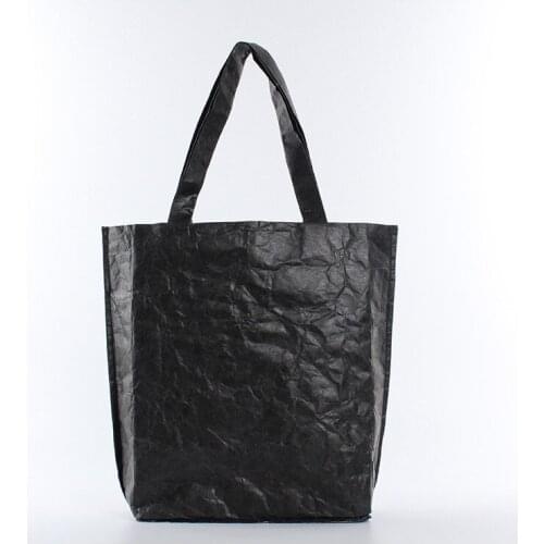 1000pcs Wholesale Custom Washed Kraft Paper Bag Retro Minimalist Fashion Wild Shoulder Bag Messenger Bag Kraft Paper