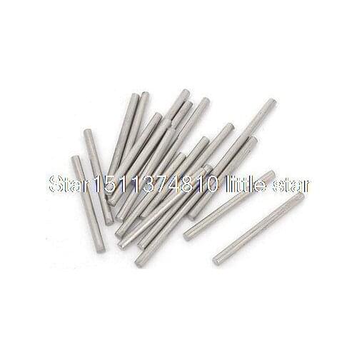 20 Pieces 1.6mm Dia 2cm Long Stainless Steel Short Round Rods for RC Helicopter