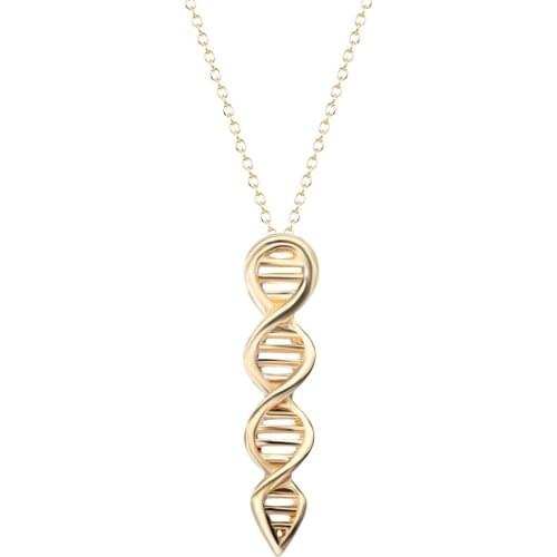 2020 New Science Jewelry DNA Necklace Biology Jewelry Molecule Necklace Accessories for Women Brand Jewelry Hot Sale