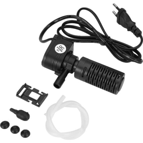 3/5W 3 in 1 Portable Aquarium Internal Filter Multi-Functional Water Pump Fish Tank Filter Fish Tank Submersible Pump 220-240V