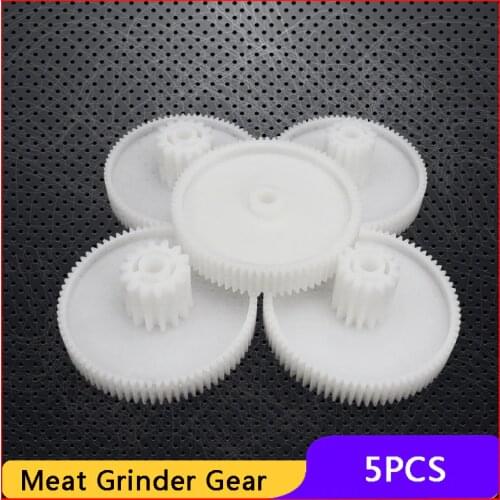 5pcs Gear Spare Parts for Electric Meat Grinder Plastic Mincer Wheel MYW-39 for Diva Philips Supra Sinbo Daewoo Orion Vigor