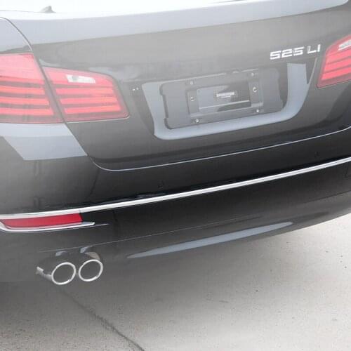 523I 525I 528I 530I 535I 5 Series Rear Bumper Center Protection Strip Musion Car Chrome Cover For BMW F18LCI