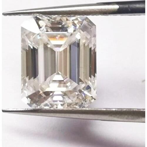 6x8mm 2ct Moissanites Gem Rectangle Shape VVS White D Emerald Cut Moissanites Loose Diamond Gemstone for Jewelry