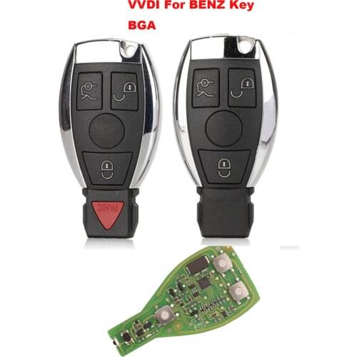 Jingyuqin XHORSE VVDI Key Pro For Benz V1.5 PCB Remote Key Chip Improved Version Smart Key Shell Can Exchange MB BGA Token