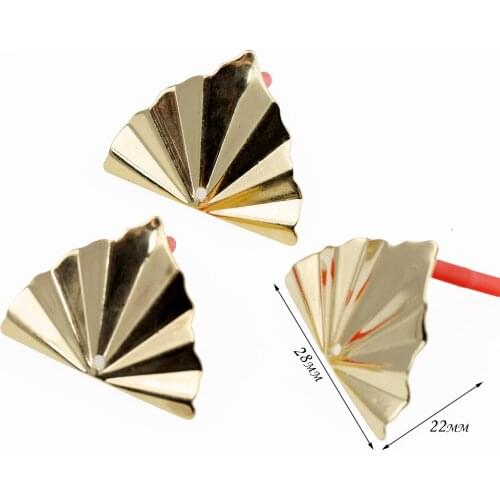 10pcs DIY Earring Settings Earrings Connectors KC Gold Color Stud Earrings Back Earrings Setting for Jewelry Making Findings