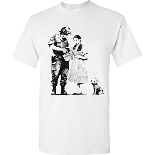 Stop and Search Dorothy Graffiti Shirt Round Neck Clothes Summer Short Sleeves Cotton Fashiont Shirt t-shirts