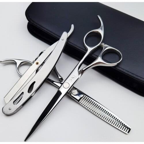 Hair Cutting Scissors 6" Japanese Thinning Shears Barber Scissors Hair Scissors Salon Shears High Quality hairdressing Set