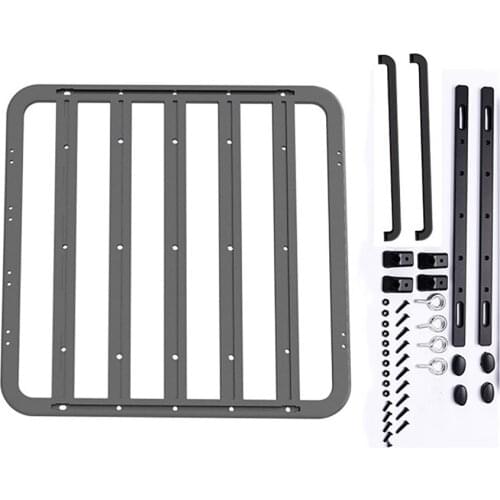 All Metal Luggage Rack Shelf With Handle for 1/10 TRX4 TRX6 AXIAL SCX10 III JEEP RC Car Accessories