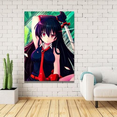 Akame ga KILL Poster Classic Japan Anime Posters and Prints Wall Art Picture for Room Home Decor Cool Wall Stickers