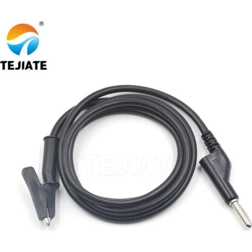 1PCS Banana Plug To Alligator Clip Power Test Line High Voltage Experimental Wire Component