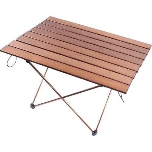 Folding Camping Table Portable Ultralight Aluminum Table with Storage Bag for Outdoor, Camping, Picnic, BBQ, Beach, Fishing