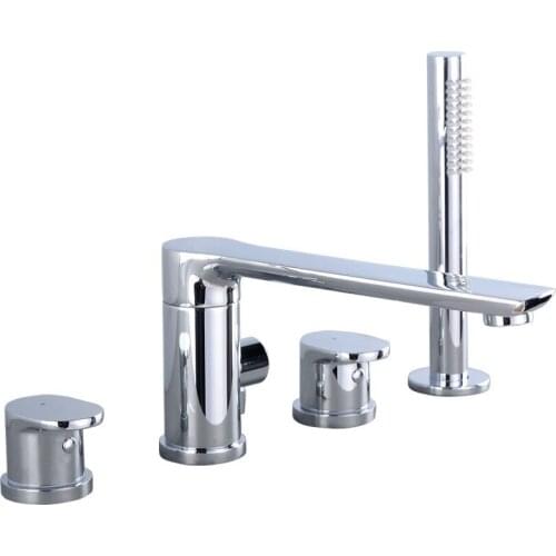 Bathtub Faucet Tota Brass Bathroom Bathtub Mixer Tap Chrome Bath Shower Faucets With Hand Shower Bathtub Rain Shower Faucet Set