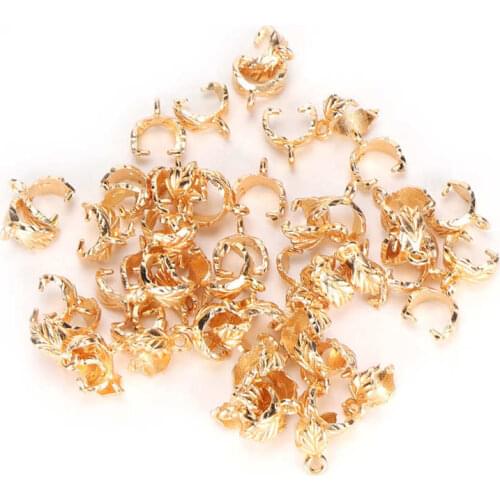 Lash Lift For The Growth Of Eyelashes Hair Braid Clips Cuffs Alloy Leaf Shape DIY Hair Coils Clips Hair Accessories