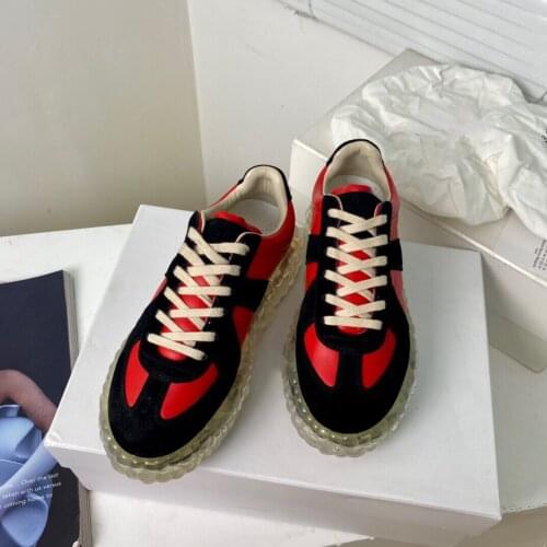 2021 Newest Hot Spring Shoes Woman Sneakers Shoes Athletic Shoes Leather Lace Woman Flats Round-Toes Woman Flats Elevator Shoes