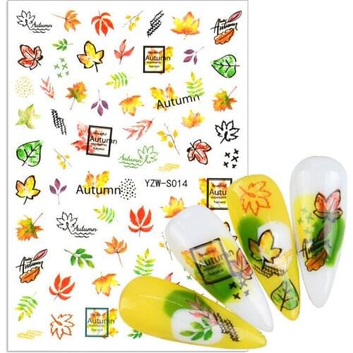 1 Sheet Winter 3D Nail Stickers Wreath Elk Transfer Decals Paper Stickers Christmas Tree Snowflake Slider Decoaration