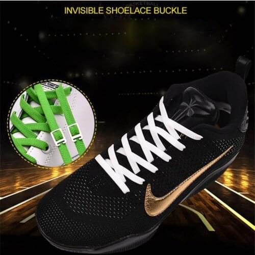 1pair 105cm Elastic Rubber Shoe lace Stretching Locking no tie lazy shoelaces Flat sneaker Bootlaces safe shoelace