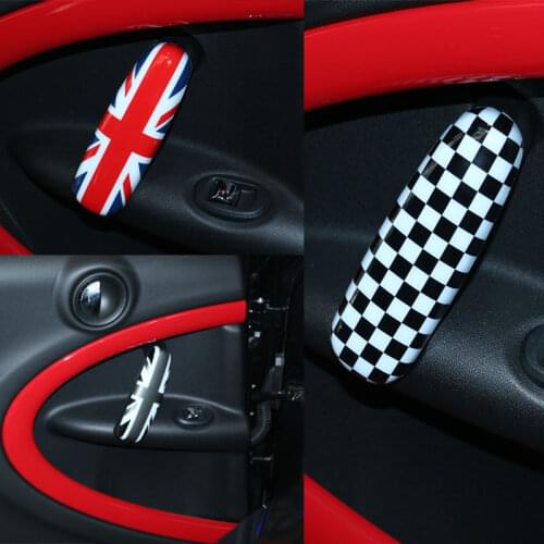 Car-styling One Pair For MINI Cooper R60 R61 Countryman Interior door handle Knob Cover Car Accesssories car styling