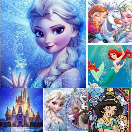 Disney 5D Diamond Painting Diamond Mosaic DIY Diamond Embroidery Full Cross Stitch Kits Children Funny Home Decor