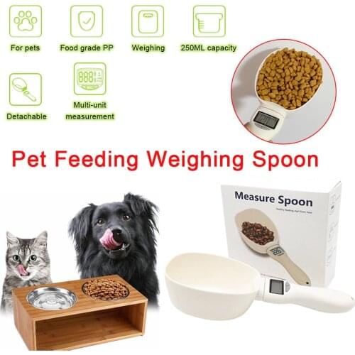 800g Cat Food Dog Food Weighing Spoon Pet Food Electronic Measuring Spoon Kitchen Scale Spoon Cup Portable With Led Display