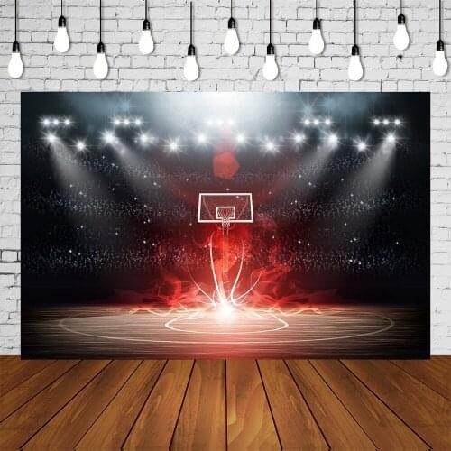 Basketball Court Backdrop Sports Club Theme Birthday Party Banner Photography Background Baby Shower Studio Table Mural Poster
