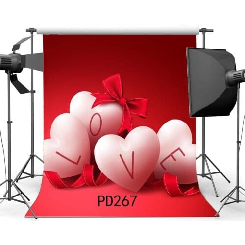Photography Backdrops Valentines Day Hearts Shaped Love Seamless Newborn Baby Kids Adutls Lover Portraits Background