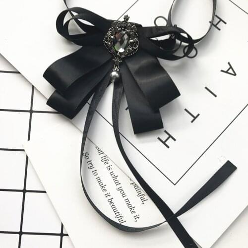 I-Remiel Ribbon Bow Neck Tie Womens Wedding Dress Shirt Blouse Ties Silk Bowtie Best Man Bridegroom Collar Outfit Accessories