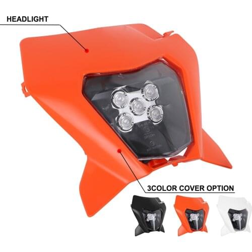 Headlight Universal Headlamp For KTM EXC EXCF SX SXF XC XCW XCF XCFW 125 200 250 300 350 450 500 525 Motorcycl Head Light