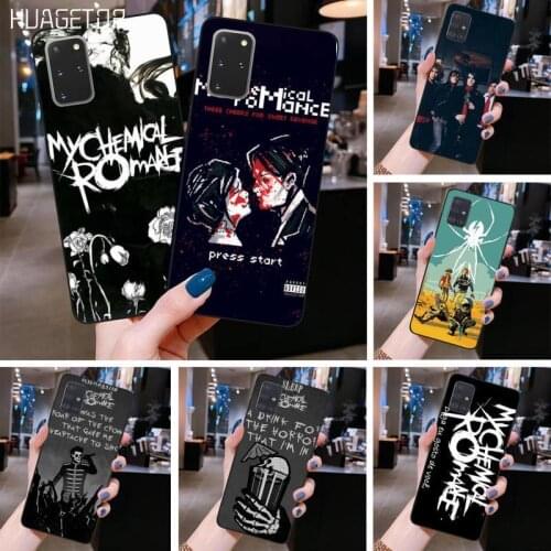 HUAGETOP Super My Chemical Romance Black TPU Soft Phone Case for Samsung S20 plus Ultra S6 S7 edge S8 S9 plus S10 5G lite 2020
