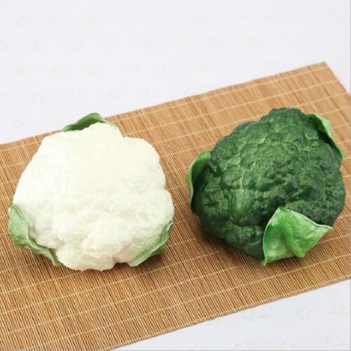 Artificial broccoli fake cauliflower artificial vegetables photography props showcase Hotel decoration home decoration