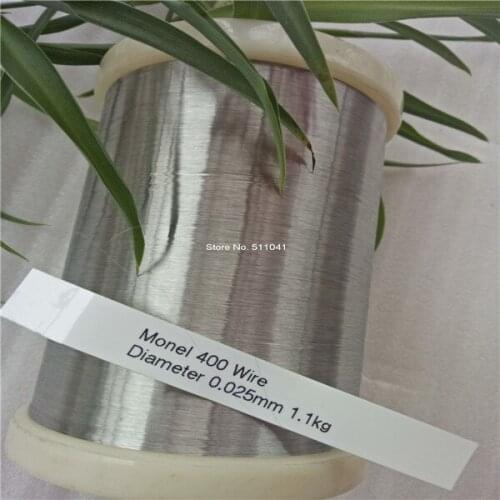 Monel 400 Wire diameter 0.025 mm,1kg wholesale ,free shipping