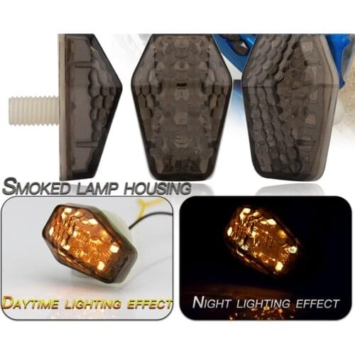 Motorcycle 2Pcs LED Mount Flush Blinker Tail Indicator Turn Signals Light for Suzuki GSX 1250 F
