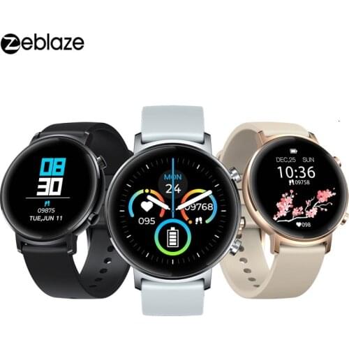 2021 New Zeblaze Smart Watch GTR Bluetooth Call IP68 Waterproof Fitness Bracelet Compatible with Andorid and iOS Bluetooth 5.1