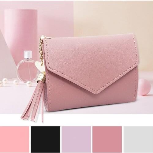 New Fashion Women Wallet Fashion Money Bag Ladies Short Leather Card Holder Girl Small Clutch Purse Coin