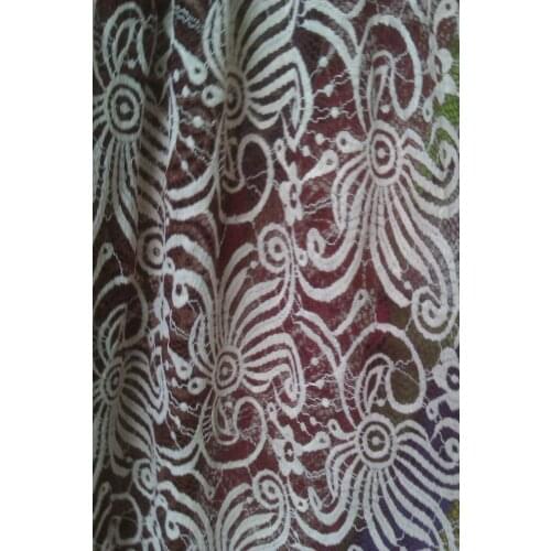 Wholesale Lace triming elastic dream Cotton Water Soluble lace fabrics,stretch wedding dress cloth lace.spandex lace ccessories