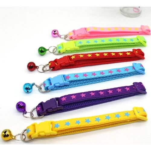 Fashion Star Quick Release Buckle with Bell Cat Dog Puppy Kitten Collar Necklace