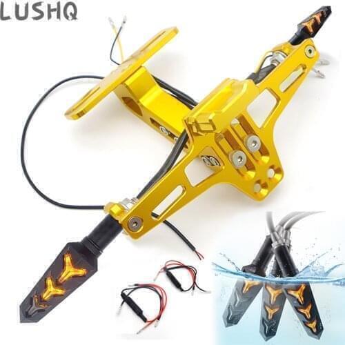 Motorcycle License Plate Holder Frame For YAMAHA vstar 650 r1 2009 xt 660 r6 2007 mt 10 xvs 950 mt 09 vino fz8 r6 2018 r1 2003