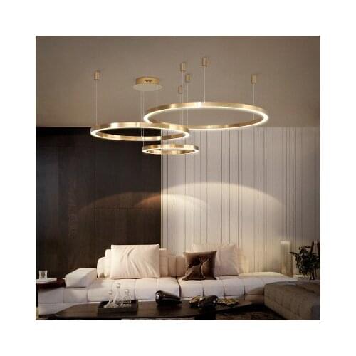Post modern light luxury chandelier modern simple new Nordic art net red creative personalized living room lamps in 2019