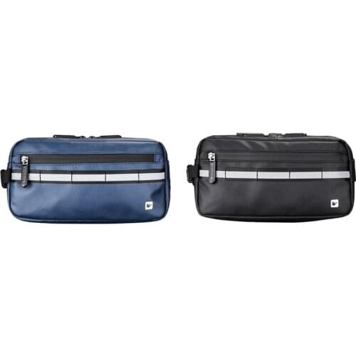 Rhinowalk 2 Pcs Bicycle Bag Front Tube Frame Handlebar Bag Waterproof Cycling Bag Bicycle Accessories Blue & Black