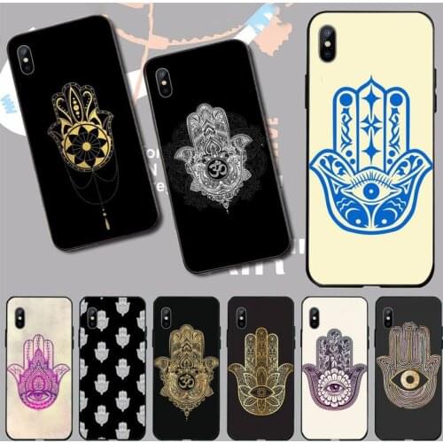 Hamsa Hand of Fatima Phone Case for iPhone 11 12 pro XS MAX 8 7 6 6S Plus X 5S SE 2020 mini