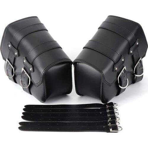 XL883 XL1200 Motorcycle Saddle Bags For Harley Sportster Pu Leather Side Tool package Luggage Black and Brown