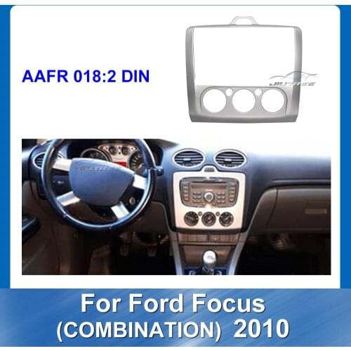 2Din Car DVD Frame Audio Fitting Adaptor Dash Trim Kits Facia Panel For Ford Focus 2010 Combination Installation Frame Kit