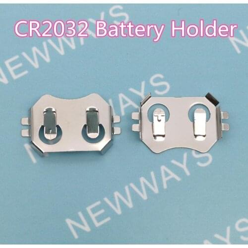 50Pcs/Lot Cr2032 Battery Holder Cr2032 Copper Button Battery Holder