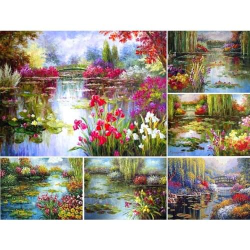 5D DIY Diamond Painting Full Square Landscape Cross stitch Diamond Embroidey Flowers Picture Of Rhinestones Decor Diamond Mosaic