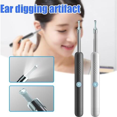 Ear Wax Removal Endoscope Ear Cleaning Camera with 6 Adjustable LED Lights Compatible with IOS & Android CLH@8