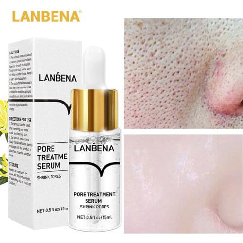 LANBENA Pore Shrinking Serum Essence Pores Treatment Relieve Dryness Oil-Control Moisturizing Firming Repairing Smooth Skin Care